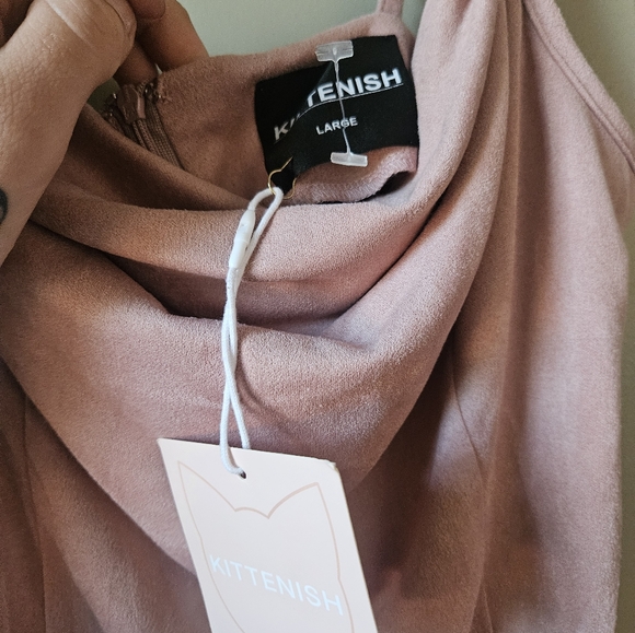 Suede pink dress - Picture 2 of 3